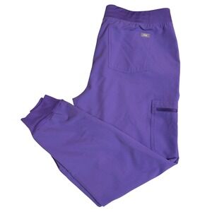 FIGS Jogger Scrub Pants Women's Large Purple